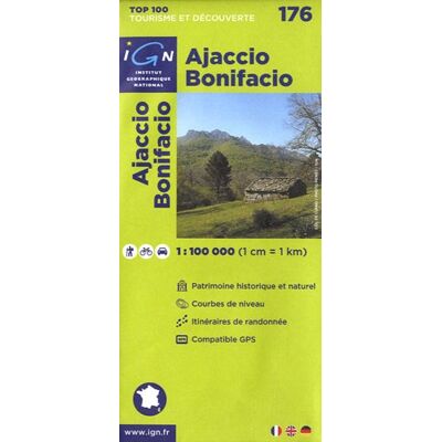 Ign 1 : 100 000 Ajaccio Bonifacio: Top 100 Tourisme Et Découverte - Publicité Ign 1 : 100 000 Ajaccio Bonifacio: Top 100 Tourisme Et Découverte - Publicité