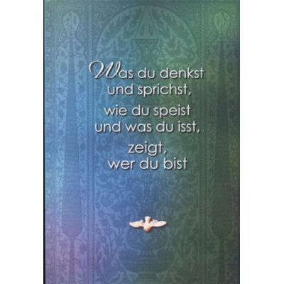 Gabriele Was Du Denkst Und Sprichst, Wie Du Speist Und Was Du Isst, Zeigt Wer Du Bist - Publicité Gabriele Was Du Denkst Und Sprichst, Wie Du Speist Und Was Du Isst, Zeigt Wer Du Bist - Publicité