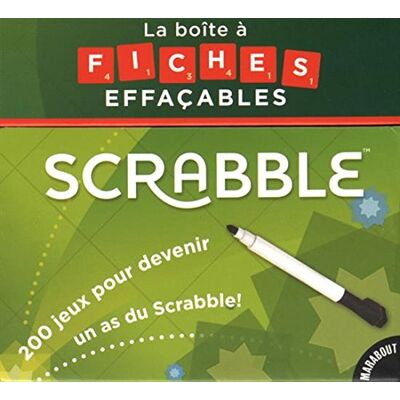 Marabout La Boîte À Fiches Effaçables Scrabble - Publicité Marabout La Boîte À Fiches Effaçables Scrabble - Publicité