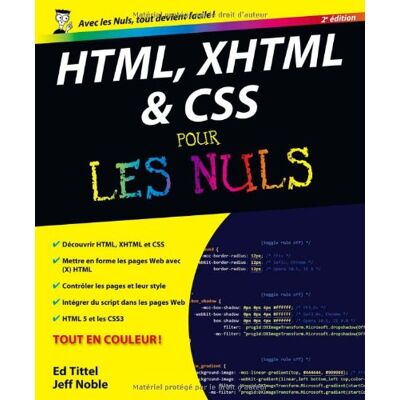 Ed Tittel Html, Xhtml & Css Pour Les Nuls - Publicité Ed Tittel Html, Xhtml & Css Pour Les Nuls - Publicité