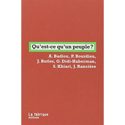 Alain Badiou Qu'Est-Ce Qu'Un Peuple ? - Publicité Alain Badiou Qu'Est-Ce Qu'Un Peuple ? - Publicité