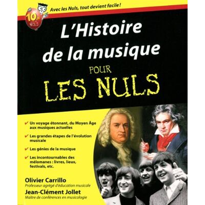 Jean-Clément Jollet L'Histoire De La Musique Pour Les Nuls : Du Moyen Age Aux Musique Actuelles - Publicité Jean-Clément Jollet L'Histoire De La Musique Pour Les Nuls : Du Moyen Age Aux Musique Actuelles - Publicité