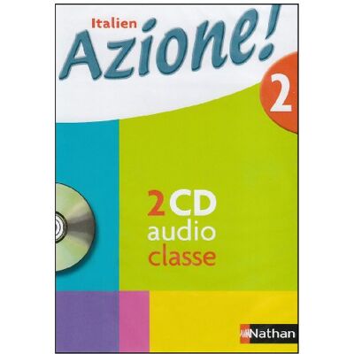 Nathan Azione ! 2 : 2 Cd Classe (2008) - Publicité Nathan Azione ! 2 : 2 Cd Classe (2008) - Publicité