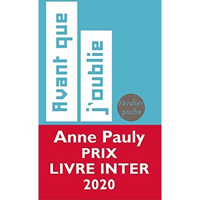 Anne Pauly Avant Que J'Oublie - Publicité Anne Pauly Avant Que J'Oublie - Publicité