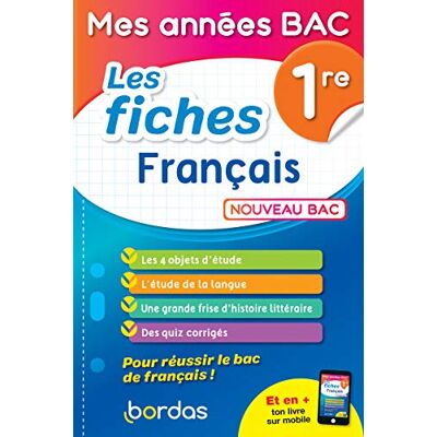 Français 1re : Les Fiches : Nouveau Bac - Publicité Français 1re : Les Fiches : Nouveau Bac - Publicité