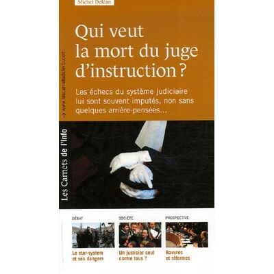 Michel Deléan Qui Veut La Mort Du Juge D'Instruction ? - Publicité Michel Deléan Qui Veut La Mort Du Juge D'Instruction ? - Publicité