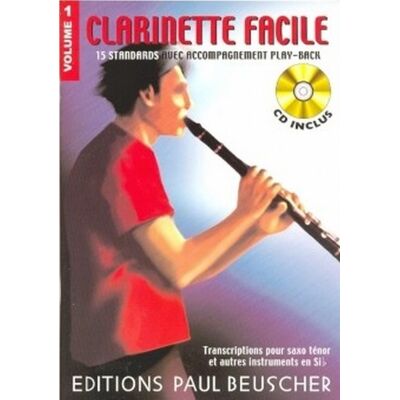 Collectif Partition : Clarinette Facile Sib Vol.1 + Cd - Publicité Collectif Partition : Clarinette Facile Sib Vol.1 + Cd - Publicité