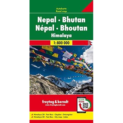 Freytag-Berndt und Artaria KG Nepal - Bhutan, Autokarte 1:800.000 (Freytag & Berndt Auto + Freizeitkarten) - Publicité Freytag-Berndt und Artaria KG Nepal - Bhutan, Autokarte 1:800.000 (Freytag & Berndt Auto + Freizeitkarten) - Publicité