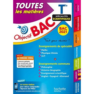 Collectif Toutes Les Matières Terminale Spécialités Scientifiques : Bac 2021 - Publicité Collectif Toutes Les Matières Terminale Spécialités Scientifiques : Bac 2021 - Publicité