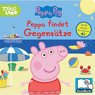 eOne Peppa Pig - Peppa Findet Gegensätze - Pappbilderbuch Mit 6 Integrierten Sounds - Soundbuch Für Kinder Ab 18 Monaten - Publicité eOne Peppa Pig - Peppa Findet Gegensätze - Pappbilderbuch Mit 6 Integrierten Sounds - Soundbuch Für Kinder Ab 18 Monaten - Publicité