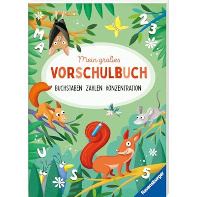 Kirstin Jebautzke Mein Großes Vorschulbuch: Buchstaben Zahlen Konzentration - Publicité Kirstin Jebautzke Mein Großes Vorschulbuch: Buchstaben Zahlen Konzentration - Publicité