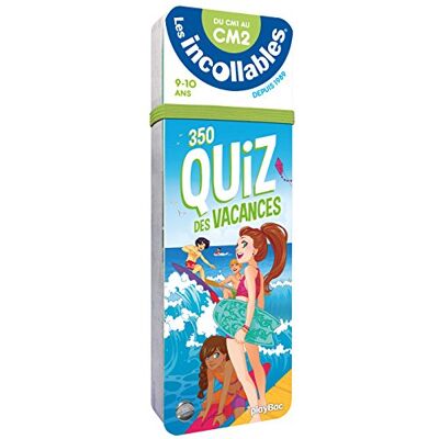 Play Bac Les Incollables : 350 Quiz Des Vacances : Du Cm1 Au Cm2, 9-10 Ans - Publicité Play Bac Les Incollables : 350 Quiz Des Vacances : Du Cm1 Au Cm2, 9-10 Ans - Publicité