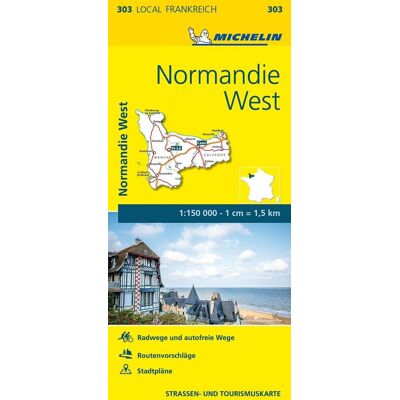 Michelin Localkarte Normandie West 1 : 150 000 - Publicité Michelin Localkarte Normandie West 1 : 150 000 - Publicité