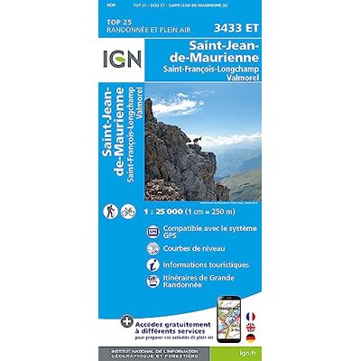 Collectif 3433et Saint Jean De Maurienne 1 : 25 000: 1:25000 - Publicité Collectif 3433et Saint Jean De Maurienne 1 : 25 000: 1:25000 - Publicité