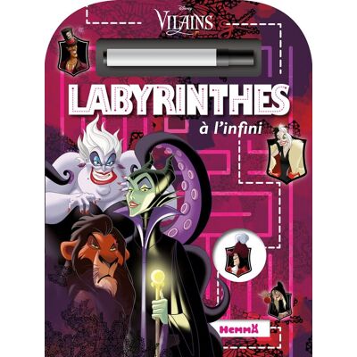 Collectif Disney Vilains : Labyrinthes À L'Infini - Publicité Collectif Disney Vilains : Labyrinthes À L'Infini - Publicité