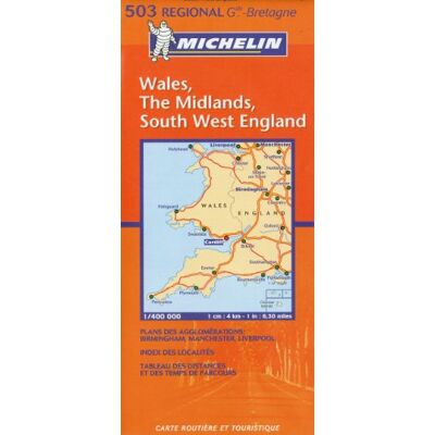 Michelin Map Great Britain: Wales, The Midlands, South West England 503 (Maps/regional (Michelin)) - Publicité Michelin Map Great Britain: Wales, The Midlands, South West England 503 (Maps/regional (Michelin)) - Publicité