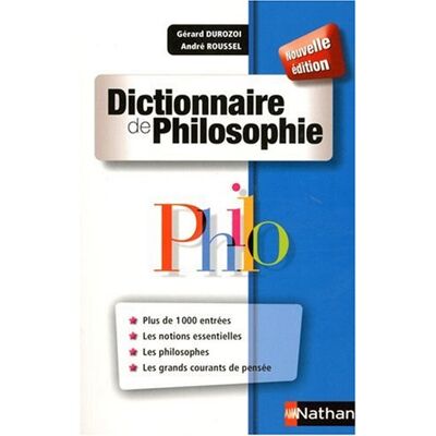 Gérard Durozoi Dictionnaire De Philosophie - Publicité Gérard Durozoi Dictionnaire De Philosophie - Publicité