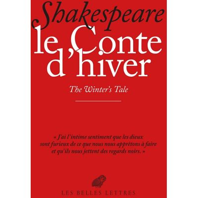 William Shakespeare Le Conte D'Hiver. The Winters'S Tale - Publicité William Shakespeare Le Conte D'Hiver. The Winters'S Tale - Publicité