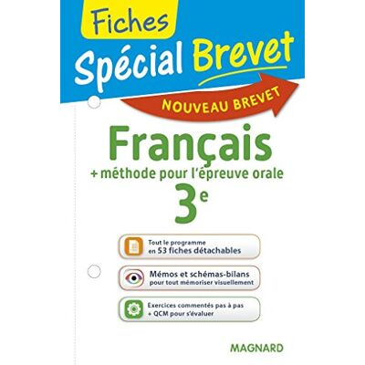 Collectif Français 3e : + Méthode Pour L'Épreuve Orale : Nouveau Brevet - Publicité Collectif Français 3e : + Méthode Pour L'Épreuve Orale : Nouveau Brevet - Publicité