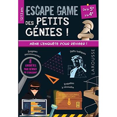 Escape Game Des Petits Génies ! : De La 5e À La 4e, 12-13 Ans - Publicité Escape Game Des Petits Génies ! : De La 5e À La 4e, 12-13 Ans - Publicité