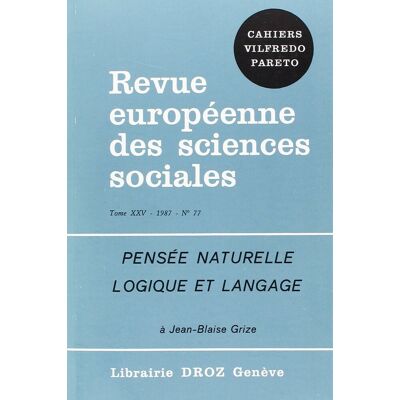 XXX Pensee Naturelle. Logique Et Langage. A Jean-Blaise Grize - Publicité XXX Pensee Naturelle. Logique Et Langage. A Jean-Blaise Grize - Publicité