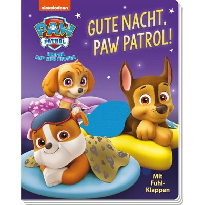 Panini Paw Patrol: Gute Nacht, Paw Patrol!: Pappbilderbuch Mit Textilen Klappen - Publicité Panini Paw Patrol: Gute Nacht, Paw Patrol!: Pappbilderbuch Mit Textilen Klappen - Publicité