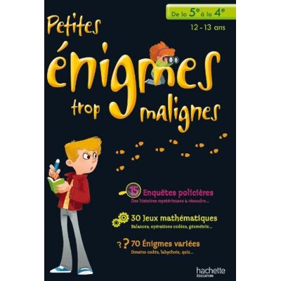 Michèle Lecreux Petites Énigmes Trop Malignes, De La 5e À La 4e, 12-13 Ans - Publicité Michèle Lecreux Petites Énigmes Trop Malignes, De La 5e À La 4e, 12-13 Ans - Publicité