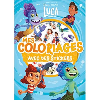Disney Luca : Mes Coloriages Avec Des Stickers : D'Après Le Film - Publicité Disney Luca : Mes Coloriages Avec Des Stickers : D'Après Le Film - Publicité