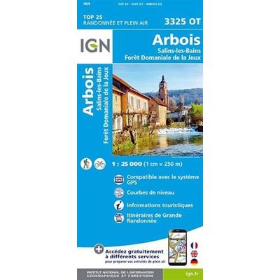 Collectif Arbois.Salins-Les-Bains.Forêt Domaniale De La Joux 1:25 000 - Publicité Collectif Arbois.Salins-Les-Bains.Forêt Domaniale De La Joux 1:25 000 - Publicité