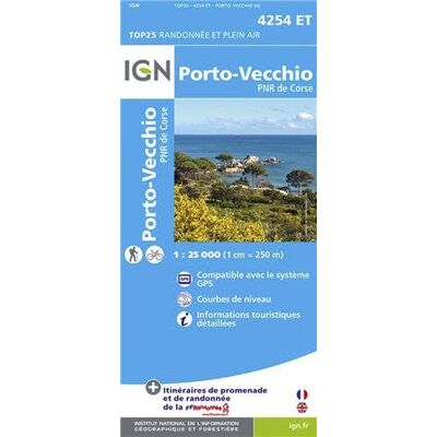Collectif Korsika Porto-Vecchio - Parque National De La Corse 1 : 25 000 (Ign Map) - Publicité Collectif Korsika Porto-Vecchio - Parque National De La Corse 1 : 25 000 (Ign Map) - Publicité