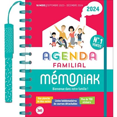 Editions 365 L'Essentiel Agenda Familial Mémoniak 2024 - Publicité Editions 365 L'Essentiel Agenda Familial Mémoniak 2024 - Publicité