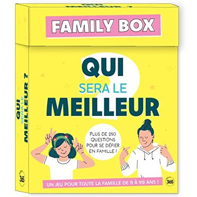 Editions 365 Qui Sera Le Meilleur ? : Plus De 250 Questions Pour Se Défier En Famille ! - Publicité Editions 365 Qui Sera Le Meilleur ? : Plus De 250 Questions Pour Se Défier En Famille ! - Publicité