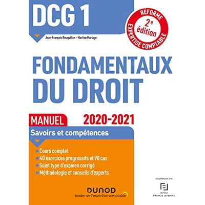 Dcg 1, Fondamentaux Du Droit : Manuel : 2020-2021 - Publicité Dcg 1, Fondamentaux Du Droit : Manuel : 2020-2021 - Publicité