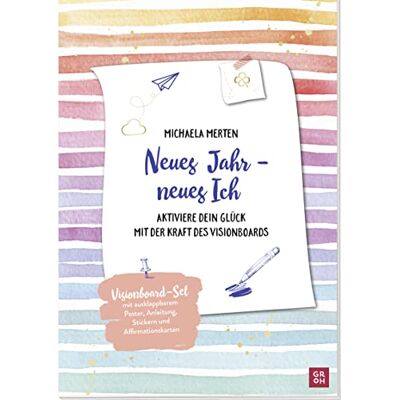 Michaela Merten - Nouvel An - Nouvelle Moi : Kit tableau de vision - Livre - Publicité Michaela Merten - Nouvel An - Nouvelle Moi : Kit tableau de vision - Livre - Publicité