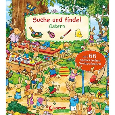 Loewe Meine allerersten Bücher Suche Und Finde! - Ostern: Mit 66 Spielerischen Suchaufgaben - Wimmelbilder Für Die Förderung Der Konzentrationsfähigkeit - Ab 2 Jahren - Publicité Loewe Meine allerersten Bücher Suche Und Finde! - Ostern: Mit 66 Spielerischen Suchaufgaben - Wimmelbilder Für Die Förderung Der Konzentrationsfähigkeit - Ab 2 Jahren - Publicité
