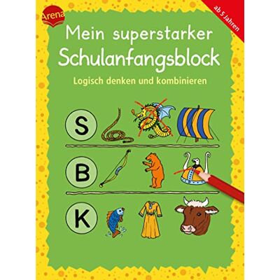 Katrin Merle Mein Superstarker Schulanfangsblock. Logisch Denken Und Kombinieren: Übungen Für Vorschulkinder Und Erstklässler*innen - Publicité Katrin Merle Mein Superstarker Schulanfangsblock. Logisch Denken Und Kombinieren: Übungen Für Vorschulkinder Und Erstklässler*innen - Publicité