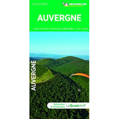 Carte Routière Et Touristique Auvergne Michelin - Publicité Carte Routière Et Touristique Auvergne Michelin - Publicité