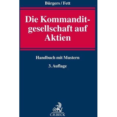 Tobias Bürgers Die Kommanditgesellschaft Auf Aktien - Publicité Tobias Bürgers Die Kommanditgesellschaft Auf Aktien - Publicité