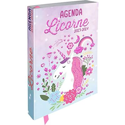 Play Bac Agenda Scolaire Licornes 2023-2024 - Publicité Play Bac Agenda Scolaire Licornes 2023-2024 - Publicité