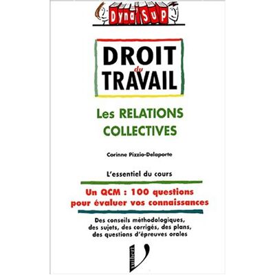 Corinne Pizzio-Delaporte Droit Du Travail : Les Relations Collectives - Publicité Corinne Pizzio-Delaporte Droit Du Travail : Les Relations Collectives - Publicité