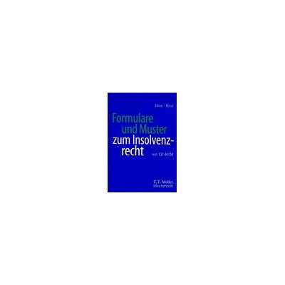 Harald Hess Formulare Und Muster Zum Insolvenzrecht: Mit Cd-Rom - Publicité Harald Hess Formulare Und Muster Zum Insolvenzrecht: Mit Cd-Rom - Publicité