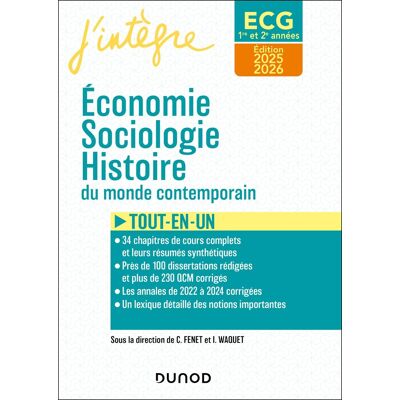 Economie, Sociologie, Histoire Du Monde Contemporain Ecg 1re Et 2e Années: Tout-En-Un - Publicité Economie, Sociologie, Histoire Du Monde Contemporain Ecg 1re Et 2e Années: Tout-En-Un - Publicité