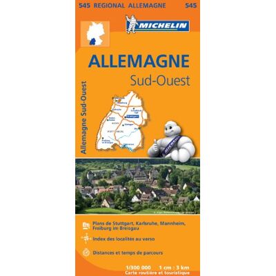 Michelin 545 Allemagne Sud-Ouest - Zuidwest-Duitsland - Publicité Michelin 545 Allemagne Sud-Ouest - Zuidwest-Duitsland - Publicité