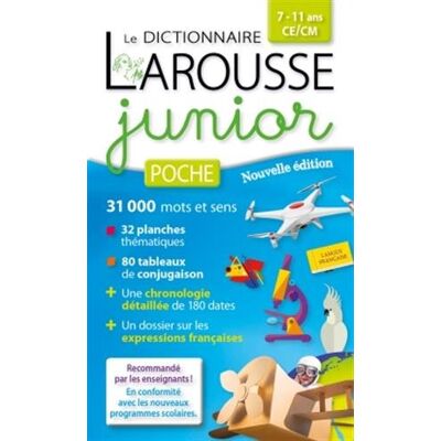 Dictionnaire Larousse Junior Poche, 7-11 Ans, Ce-Cm - Publicité Dictionnaire Larousse Junior Poche, 7-11 Ans, Ce-Cm - Publicité