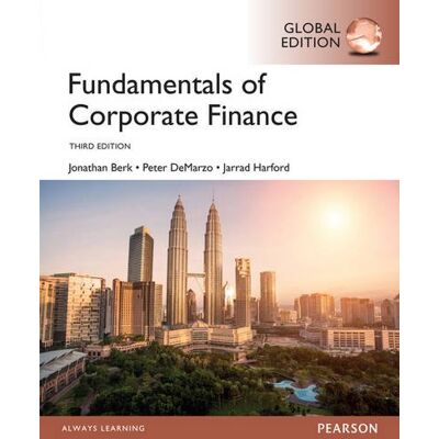 Jonathan Berk Fundamentals Of Corporate Finance, Global Edition - Publicité Jonathan Berk Fundamentals Of Corporate Finance, Global Edition - Publicité