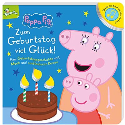 Panini Peppa Pig: Zum Geburtstag Viel Glück! Eine Geburtstagsgeschichte Mit Musik Und Ausblasbaren Kerzen: Pappbilderbuch Mit Sound Und Licht (Ausblasbar) - Publicité Panini Peppa Pig: Zum Geburtstag Viel Glück! Eine Geburtstagsgeschichte Mit Musik Und Ausblasbaren Kerzen: Pappbilderbuch Mit Sound Und Licht (Ausblasbar) - Publicité