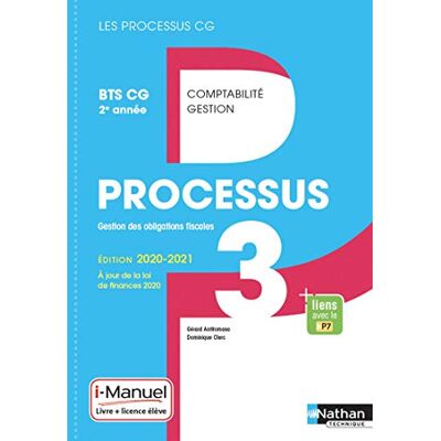 Collectif Processus 3, Gestion Des Obligations Fiscales : Bts Cg 2e Année : Livre + Licence Élève - Publicité Collectif Processus 3, Gestion Des Obligations Fiscales : Bts Cg 2e Année : Livre + Licence Élève - Publicité