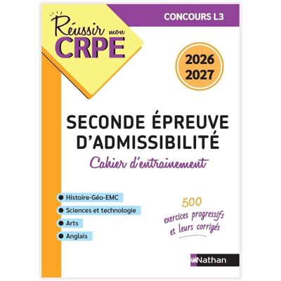 Léo Lecardonnel Seconde Épreuve D'Admissibilité : Cahier D'Entraînement : Concours L3, 2026-2027 - Publicité Léo Lecardonnel Seconde Épreuve D'Admissibilité : Cahier D'Entraînement : Concours L3, 2026-2027 - Publicité