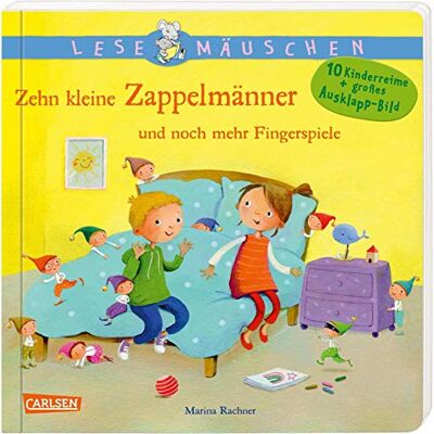 Various Lesemäuschen: Zehn Kleine Zappelmänner Und Noch Mehr Fingerspiele: 10 Kinderreime + Großes Ausklapp-Bild - Ab 18 Monaten - Publicité Various Lesemäuschen: Zehn Kleine Zappelmänner Und Noch Mehr Fingerspiele: 10 Kinderreime + Großes Ausklapp-Bild - Ab 18 Monaten - Publicité