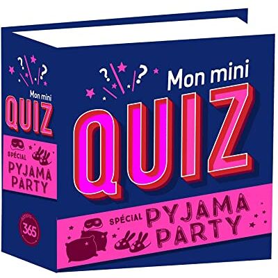 Editions 365 Mon Mini Quiz Spécial Pyjama Party - Publicité Editions 365 Mon Mini Quiz Spécial Pyjama Party - Publicité